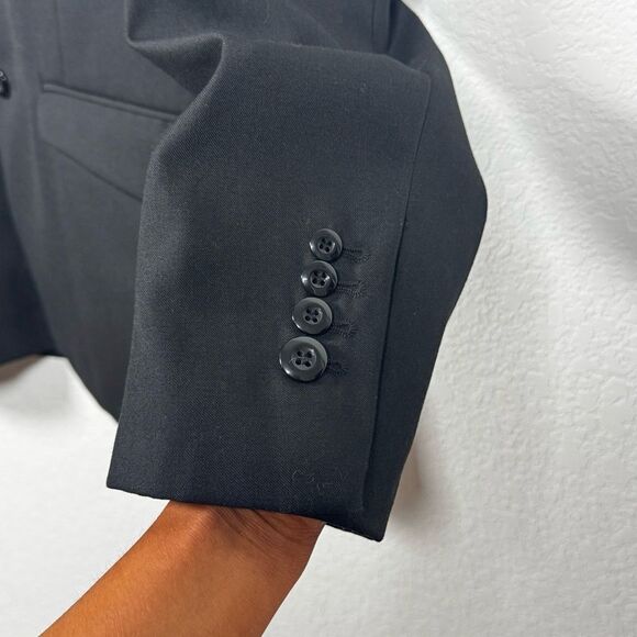 Volcom Corpo Class Black Blazer Striped Lining Dapper Sports Coat Mens Medium - Picture 5 of 9